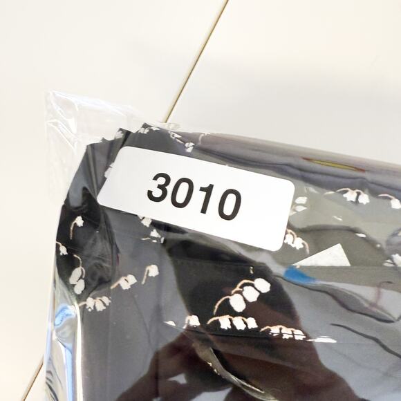 Ann Taylor Pleated Shirt Dress Black White Floral Midi Flare - 4 - Picture 10 of 10